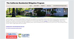 Desktop Screenshot of californiaresidentialmitigationprogram.com