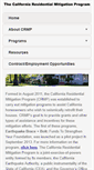 Mobile Screenshot of californiaresidentialmitigationprogram.com